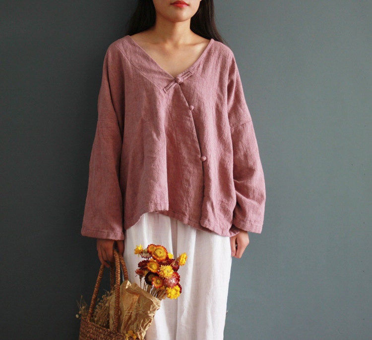 Esme White Linen Blouse — view 2