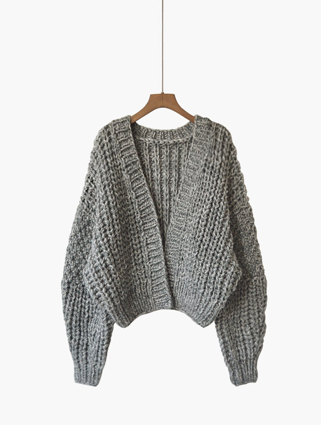 Vera Gray Wool Cardigan — Arthur's Sportswear