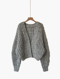 Vera Gray Wool Cardigan — Arthur's Sportswear