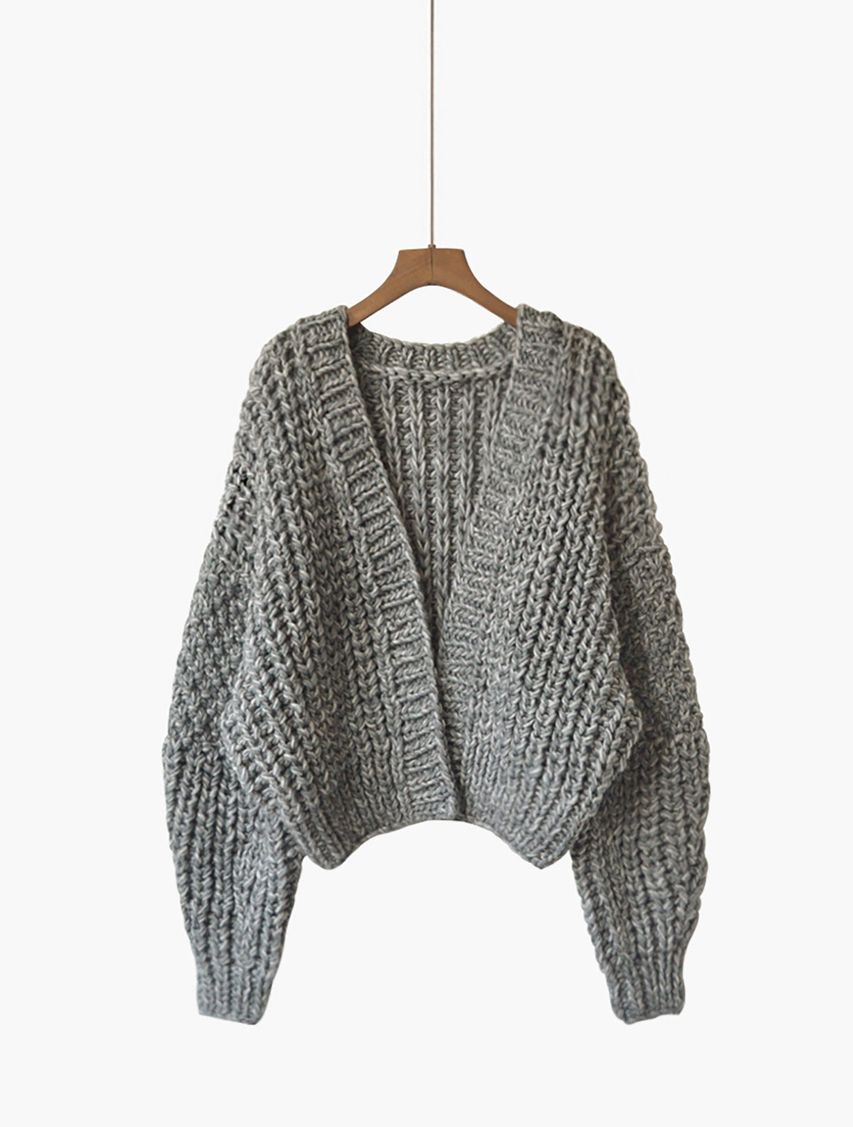 Vera Gray Wool Cardigan — Arthur's Sportswear