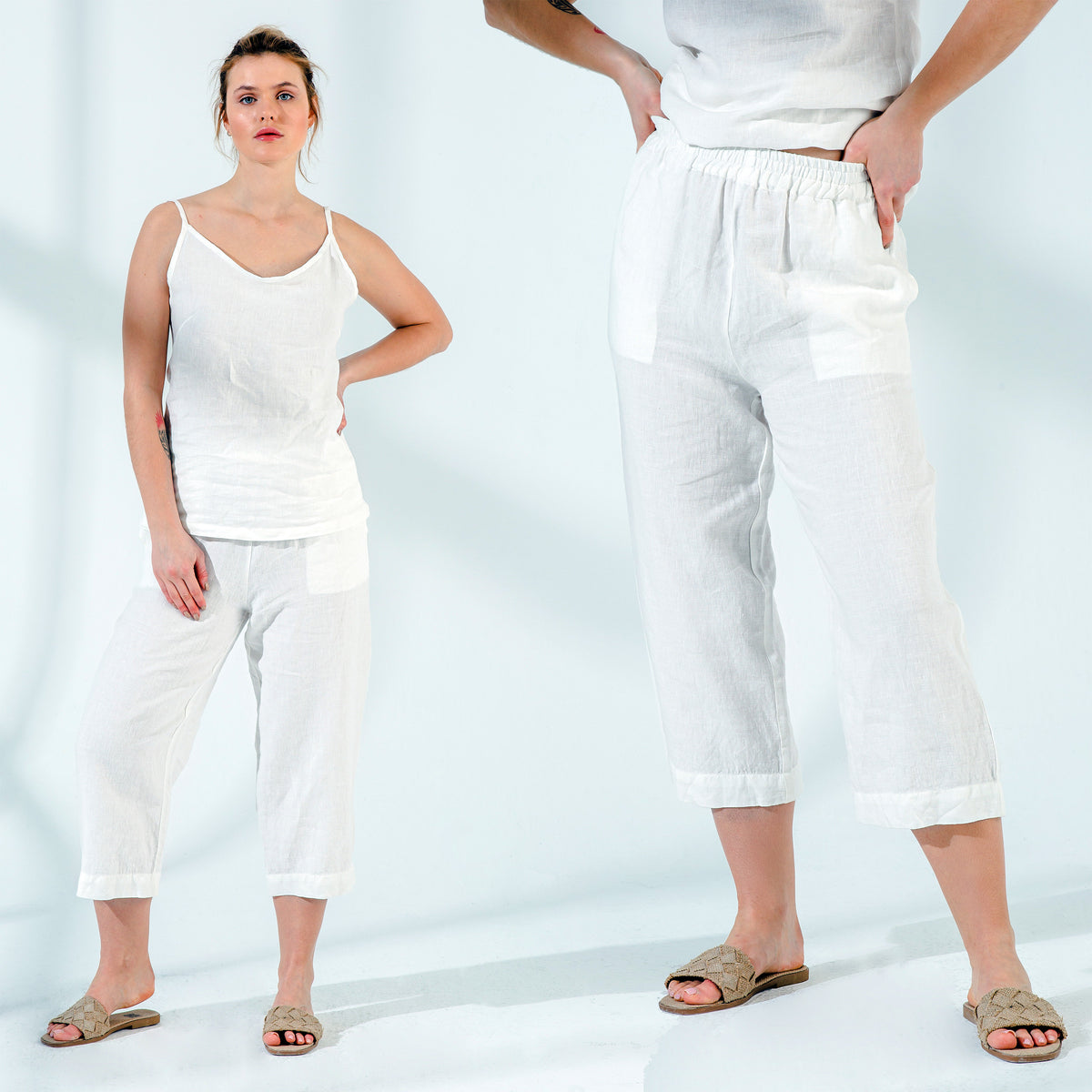 Grace White Wool Pants — Arthur's Sportswear