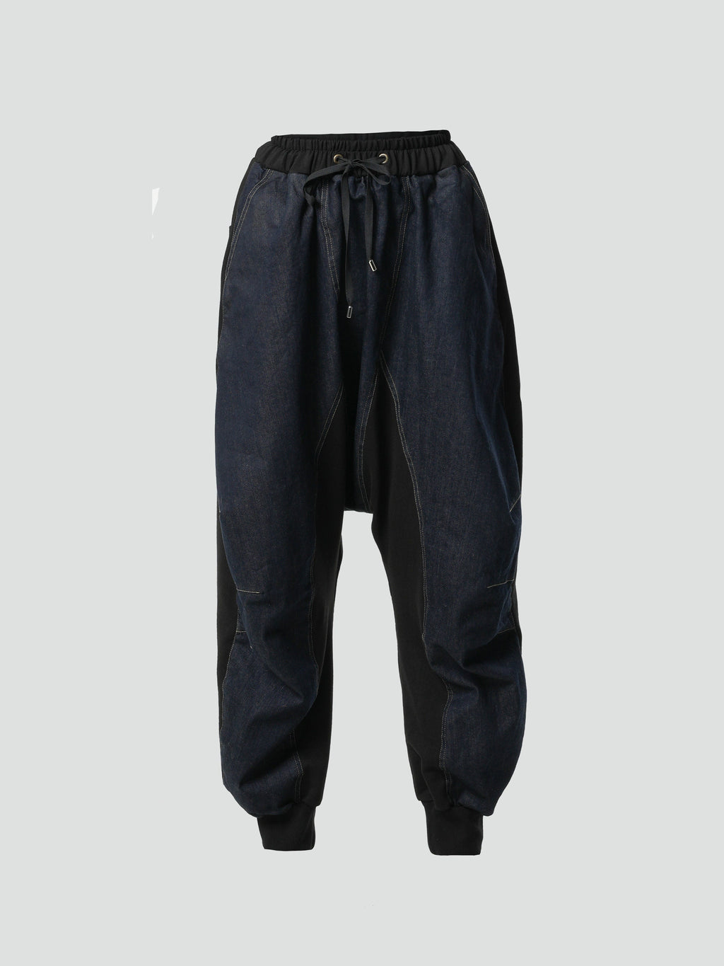 Faye Black Denim Wide-Leg Pants — view 2