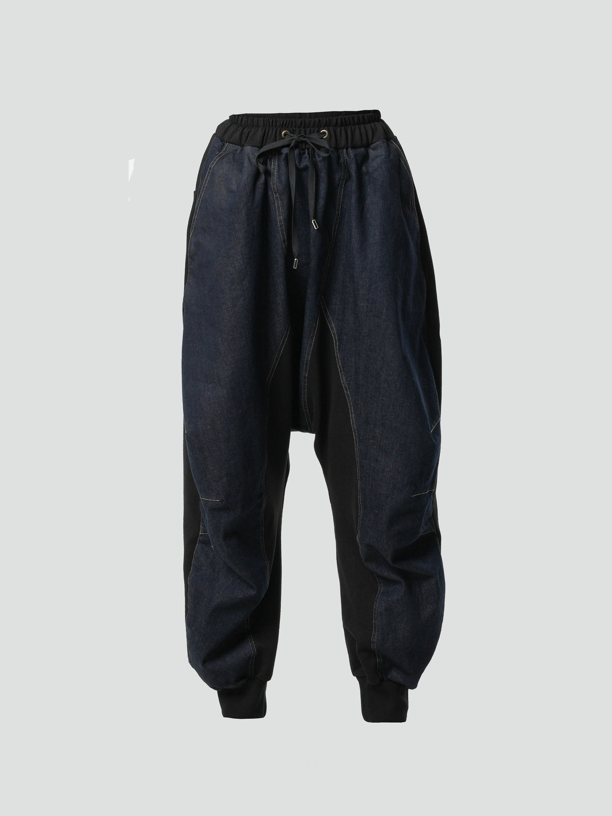 Faye Black Denim Wide-Leg Pants — view 2