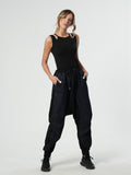 Faye Black Denim Wide-Leg Pants — Arthur's Sportswear