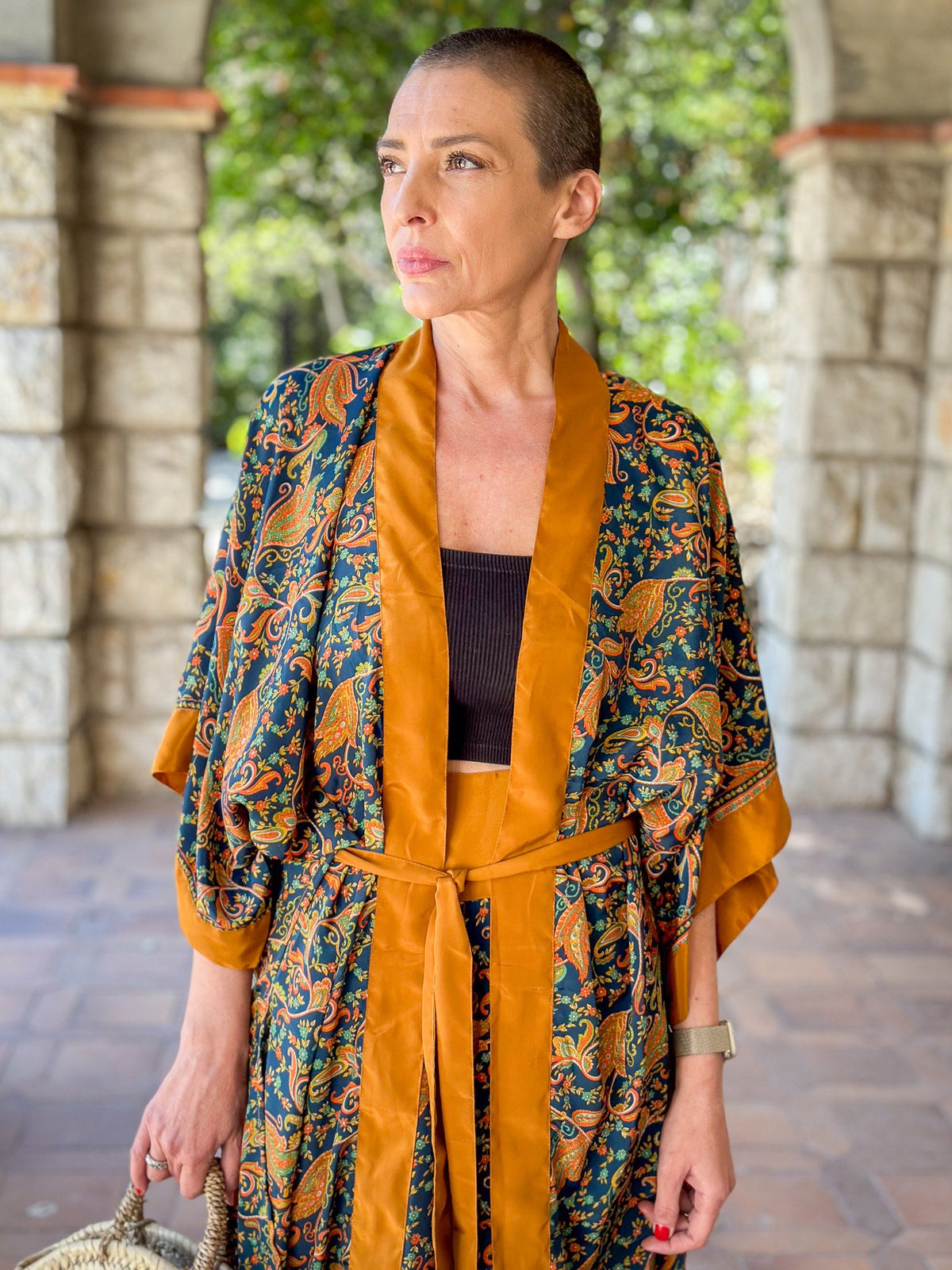 Kaia Orange Palazzo Pants — view 5