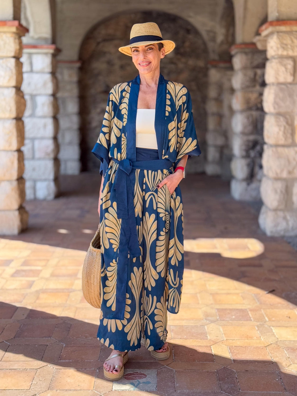 Ruby Navy Palazzo Pants — view 5