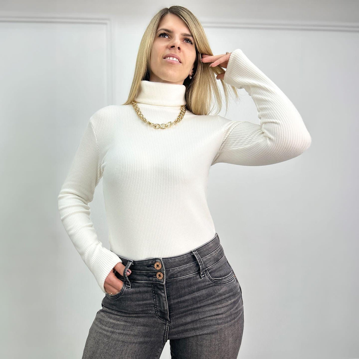 Celia Brown Knit Sweater — view 6