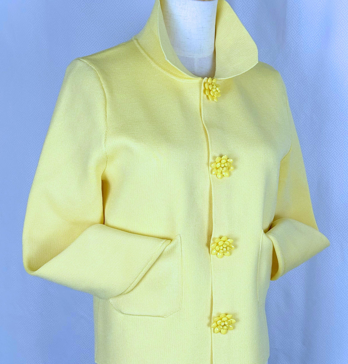 Wilma Yellow Knit Sweater — Arthur's Sportswear