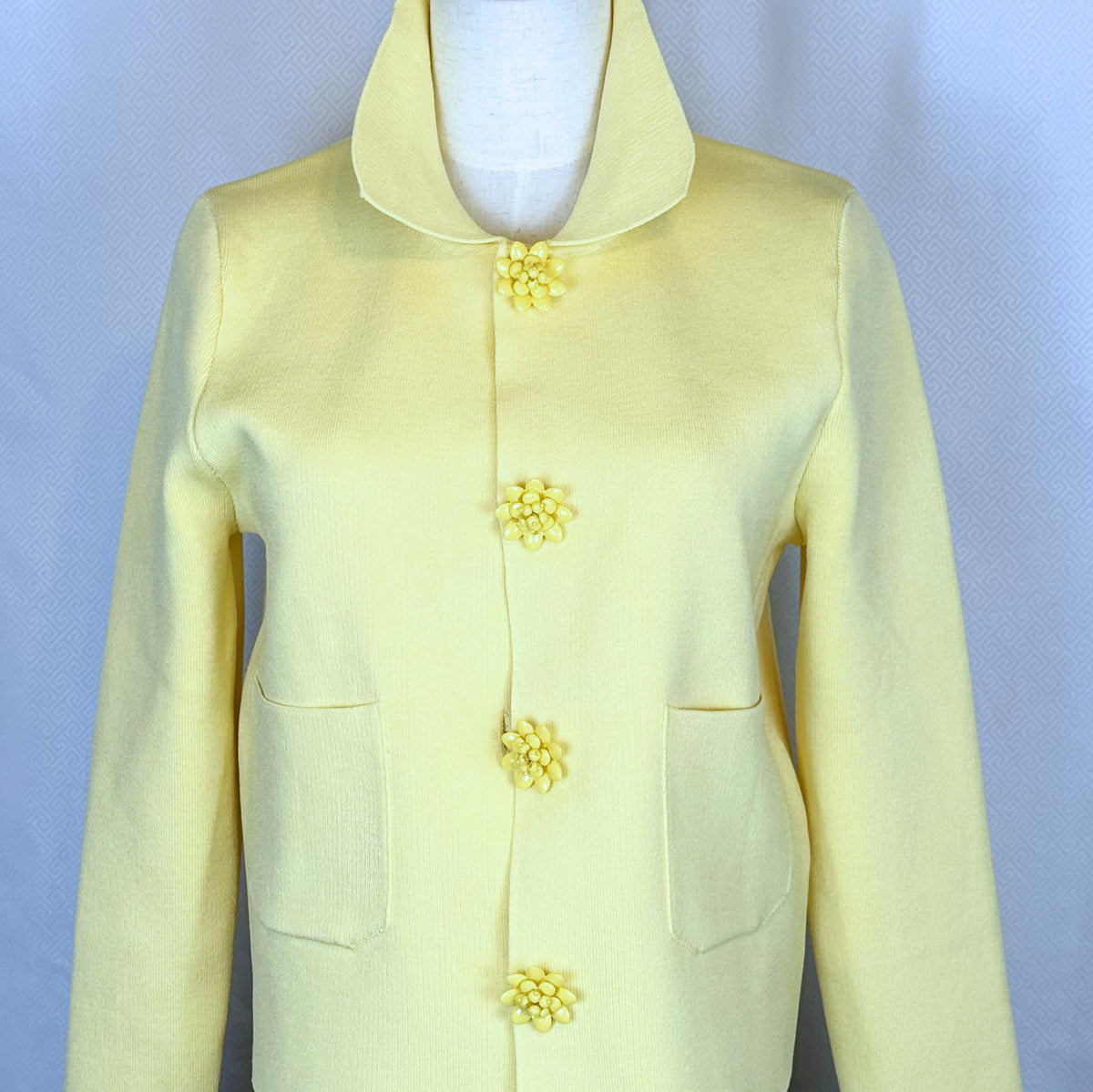 Wilma Yellow Knit Sweater — view 5
