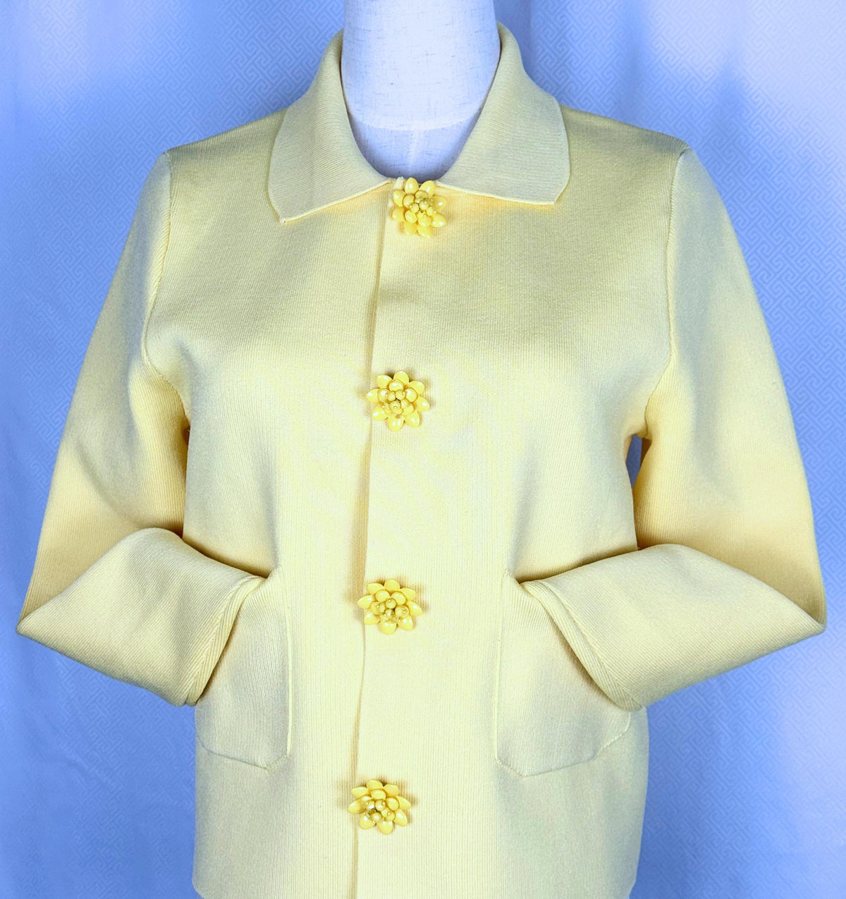 Wilma Yellow Knit Sweater — view 2