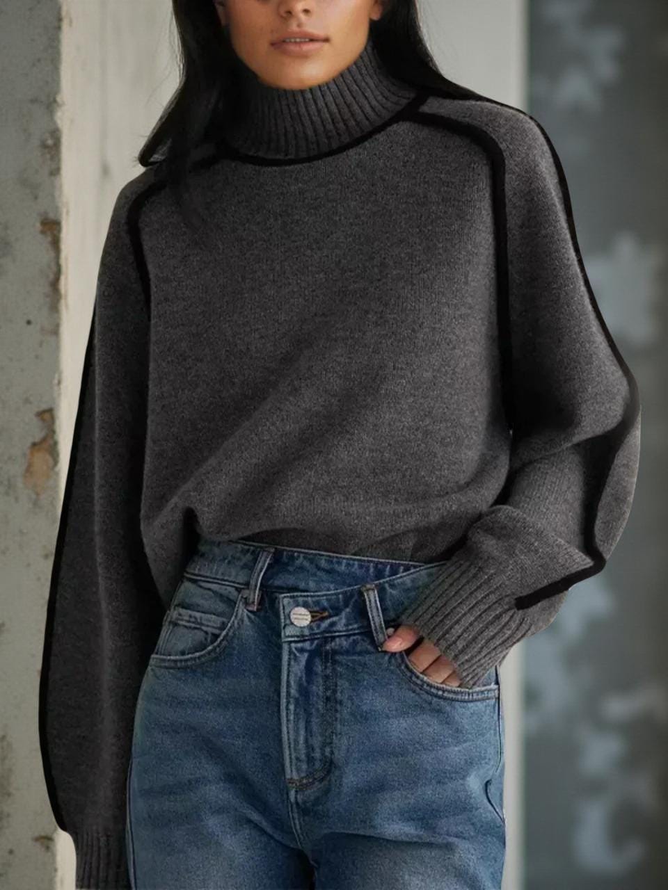 Kiki Beige Wool Sweater — view 5