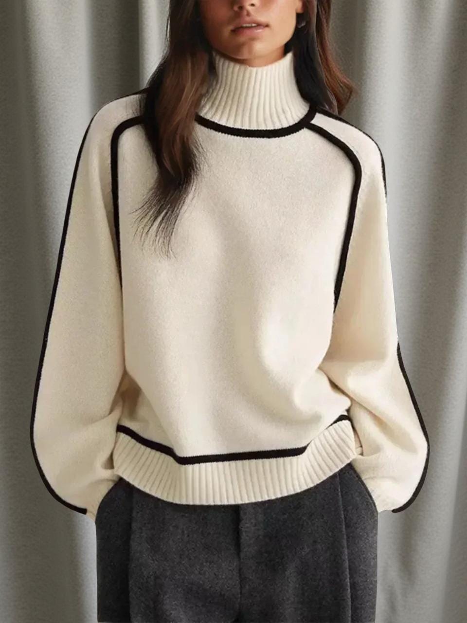Kiki Beige Wool Sweater — Arthur's Sportswear