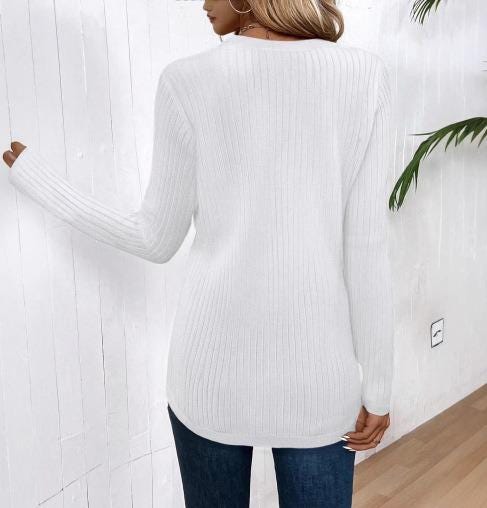 Winnie Gray Knit Cardigan — view 6