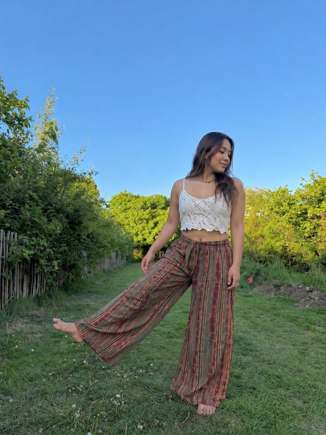 Ellie Navy Tie-Dye Pants — view 3