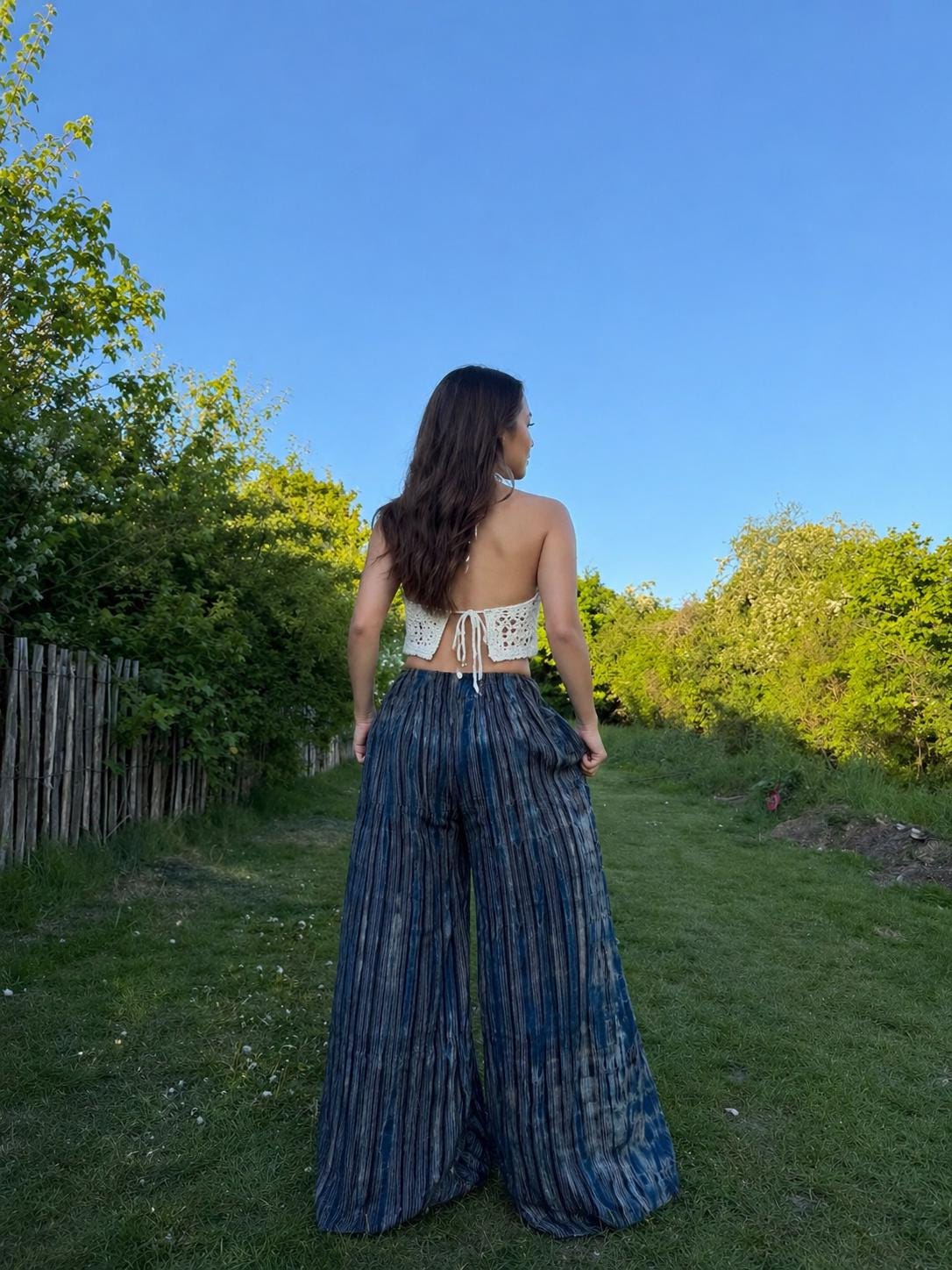 Ellie Navy Tie-Dye Pants — view 2