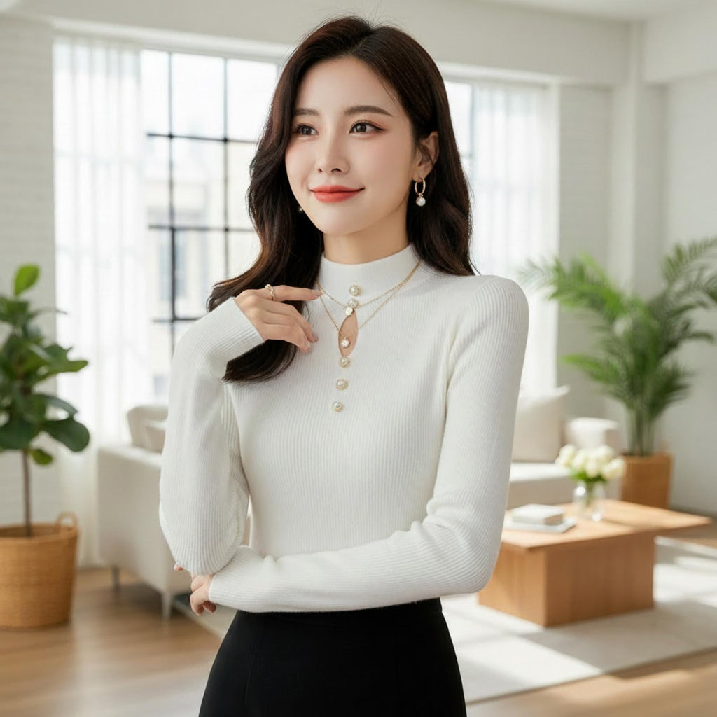 Cleo Ivory Knit Sweater — Arthur's Sportswear