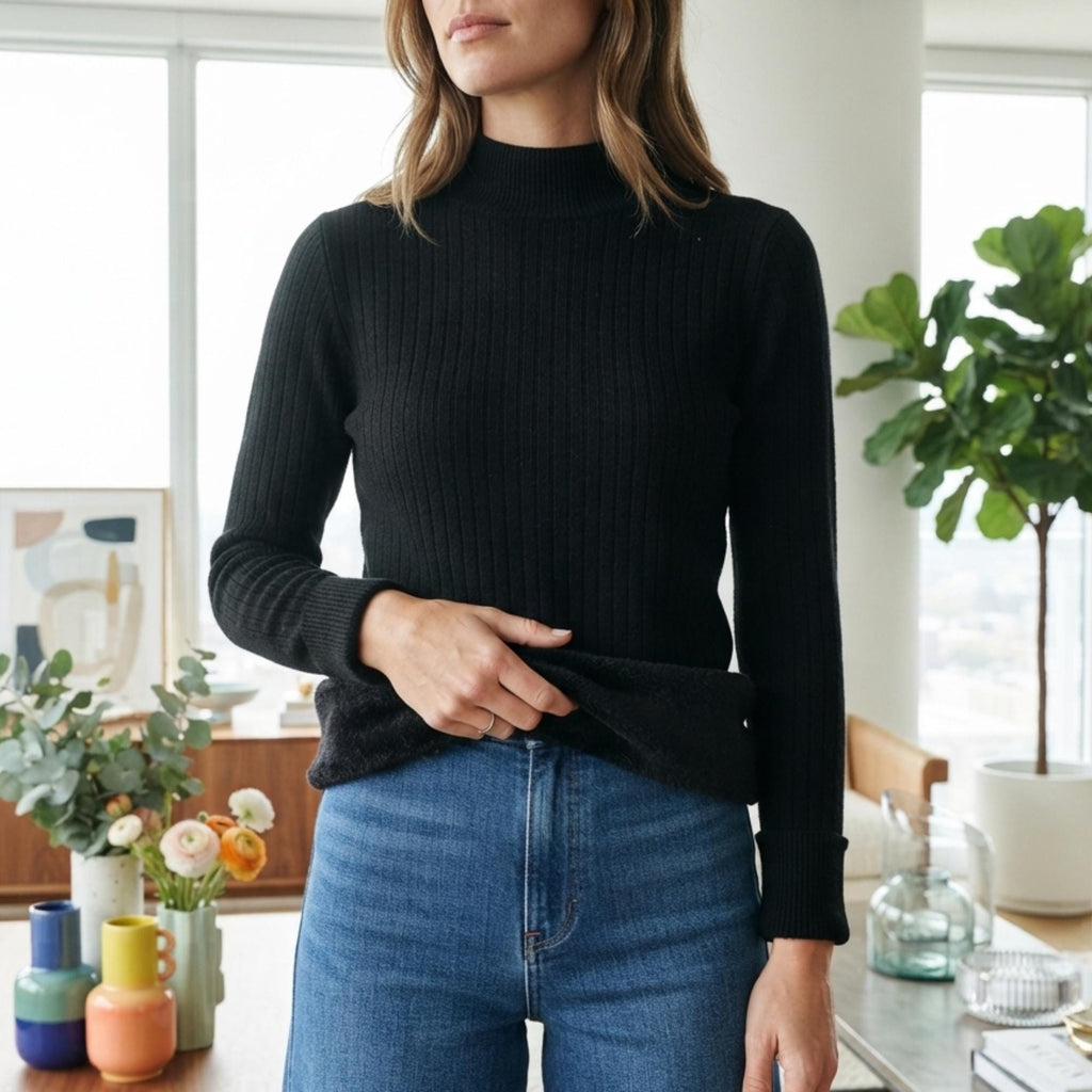 Pearl Black Knit Sweater — Arthur's Sportswear