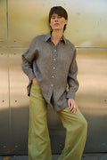 Valen Striped Linen Button-Down Shirt — Arthur's Sportswear