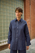 Dora Blue Denim Button-Down Shirt — Arthur's Sportswear