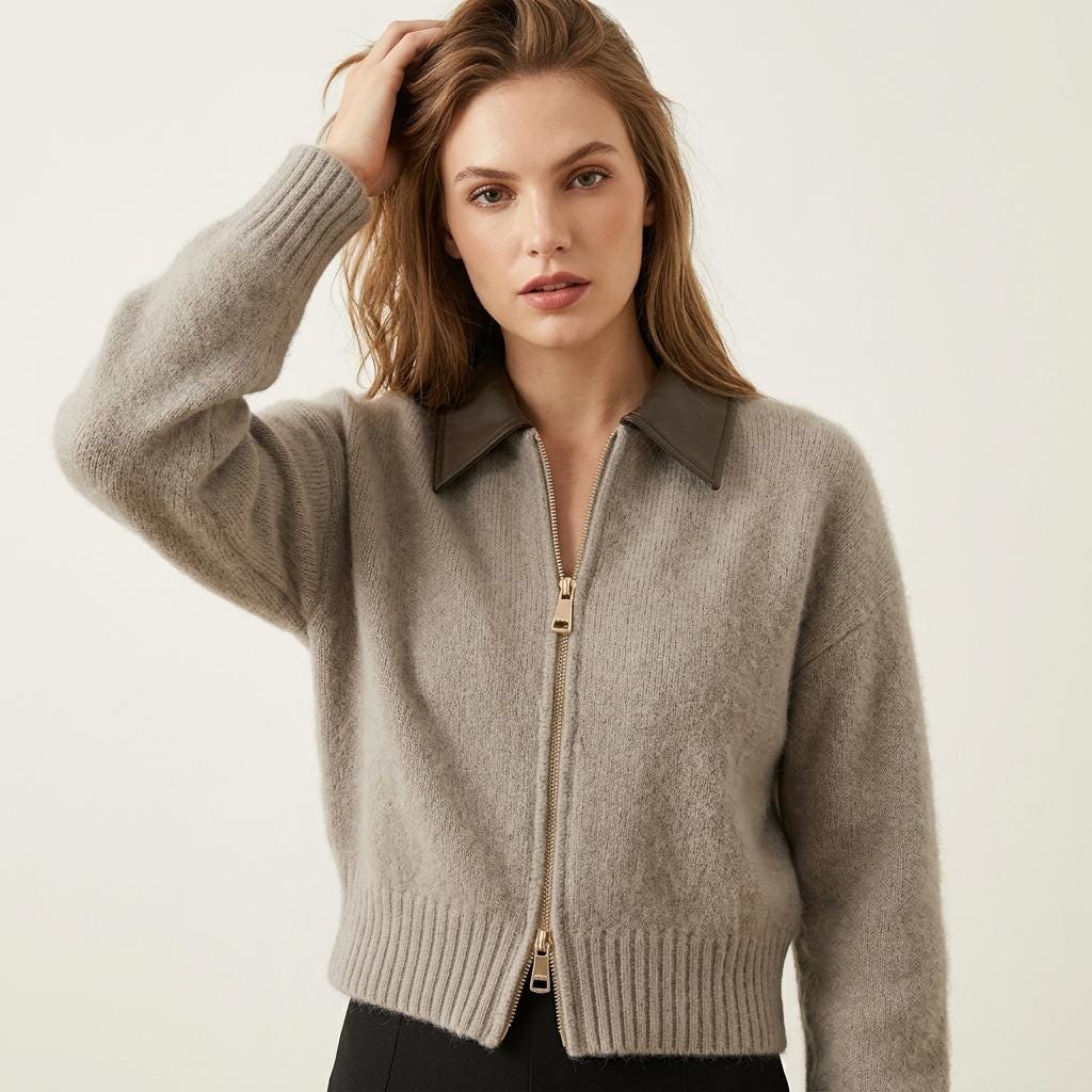 Frida Gray Knit Cardigan — Arthur's Sportswear